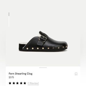 NWOT Veronica Beard Fern Shearling Clog